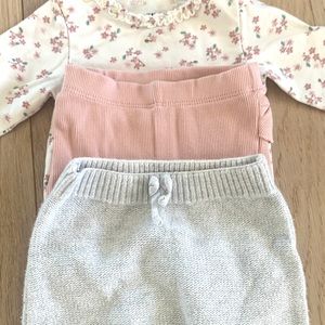 New born baby outfit Zara pants